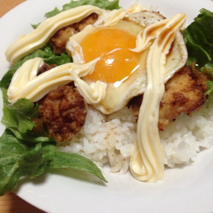 マヨラーの☆から揚げ丼(*^^*)☆